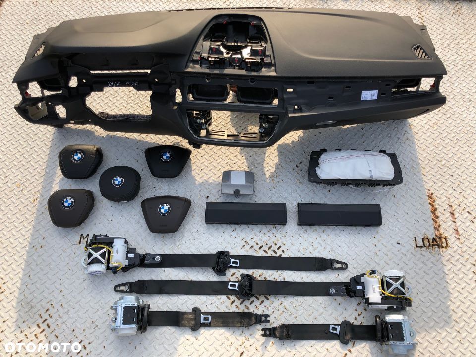 BMW 5 G30 G31 6 G32 7 G11 G12 DESKA KONSOLA KOKPIT PULPIT AIRBAG PODUSZKI KURTYNY PASY PAS USA KANADA - 2