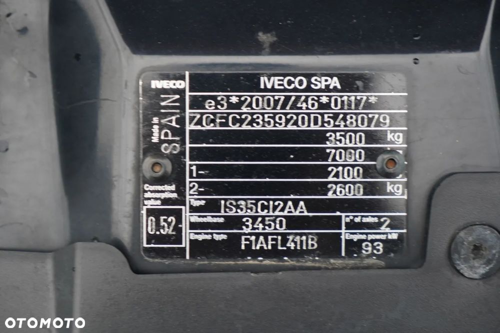 Iveco DAILY 35-130 / WYWROTKA STALOWA / BLIŹNIAK / 3 MIEJSCA / BLOKADA MOSTU / SPROWADZONY - 37