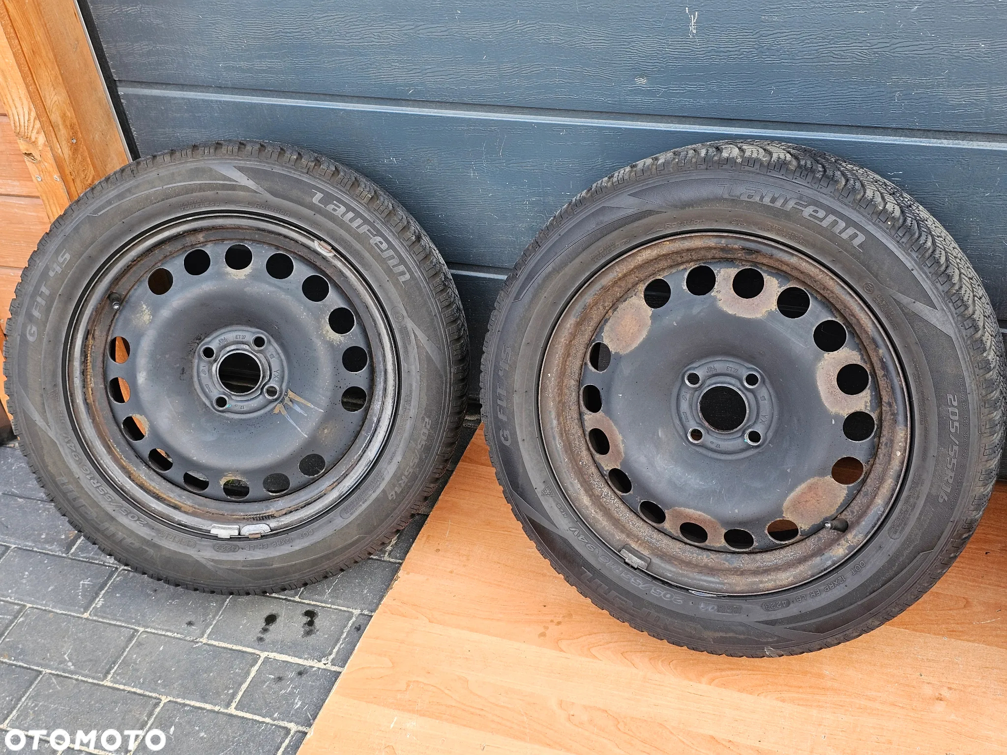 KOŁA FELGI STALOWE OPONY 2023r WIELOSEZONOWE OPEL CORSA D ASTRA H H MERIVA A 205/55/16 R 16 ET37 - 3
