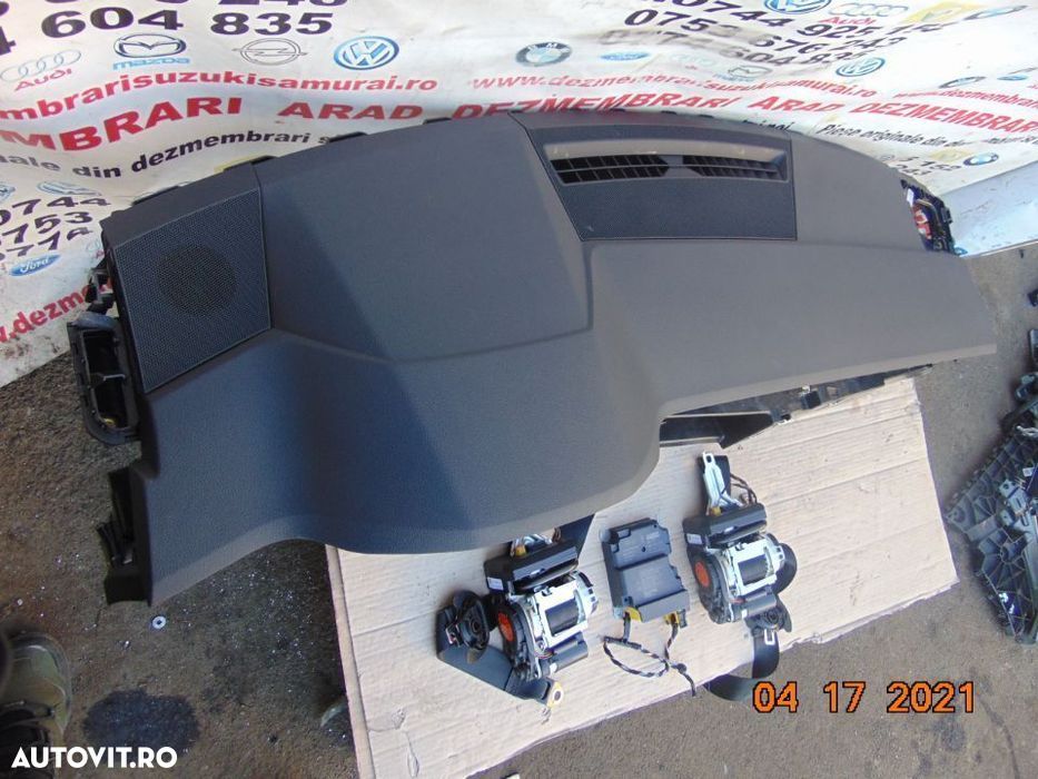 plansa bord cu airbag pasager+centuri+modul airbag uri - 5