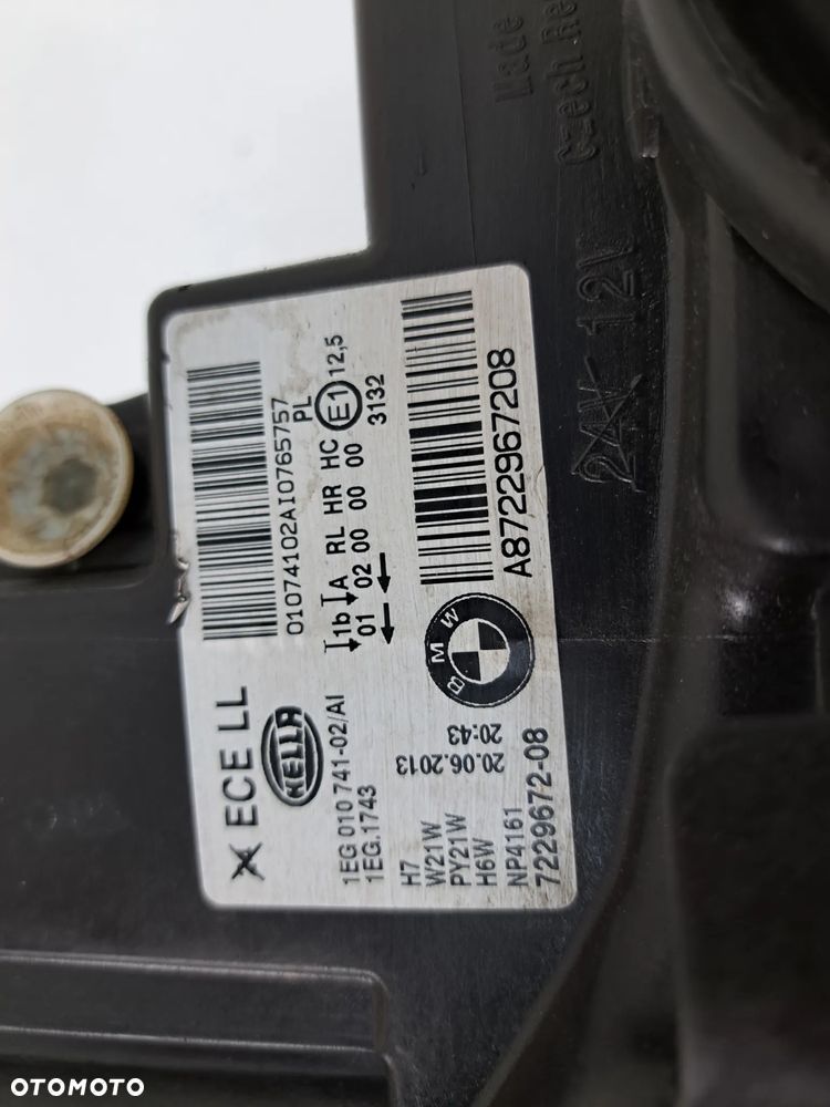 BMW 1 F21 F20 14r LAMPA PRAWY PRZÓD PRZEDNIA 7229672-08 - 5