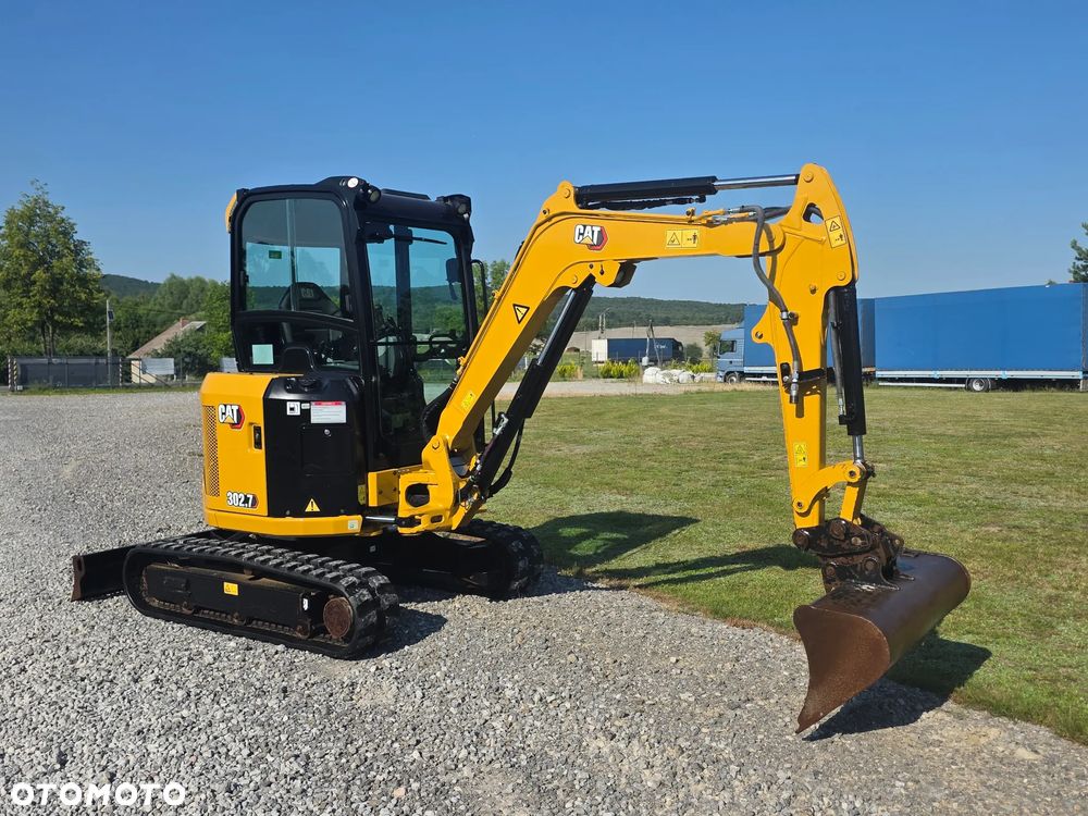 Caterpillar CAT 302.7 CR mini koparka szybkozłącze 3 łyżki piękna serwisowana 1 wł JCB sprowadzona w oryginale - 25