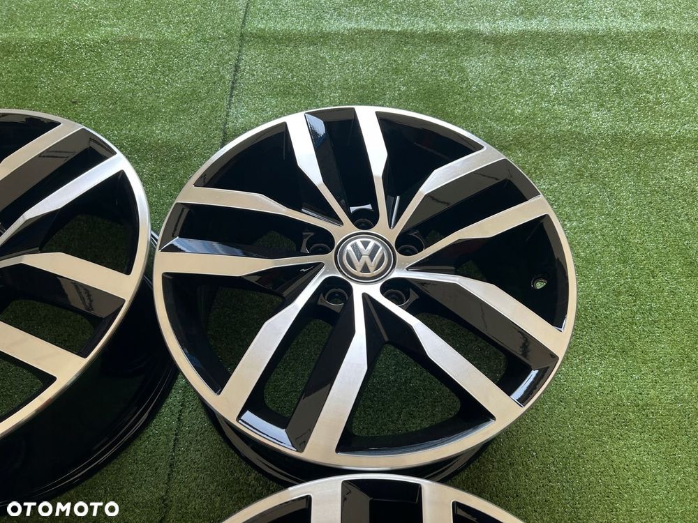 KOMPLET FELG FELGI ALU VW VOLKSWAGEN 5G0 GOLF TOURAN PASSAT 17 ORYGINALNE - 7