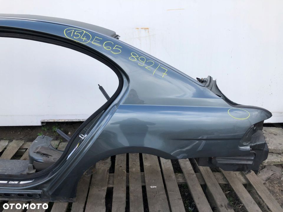 BMW 7 E65 blotnik cwiartka prog lewy tyl 892/7 BDB - 4