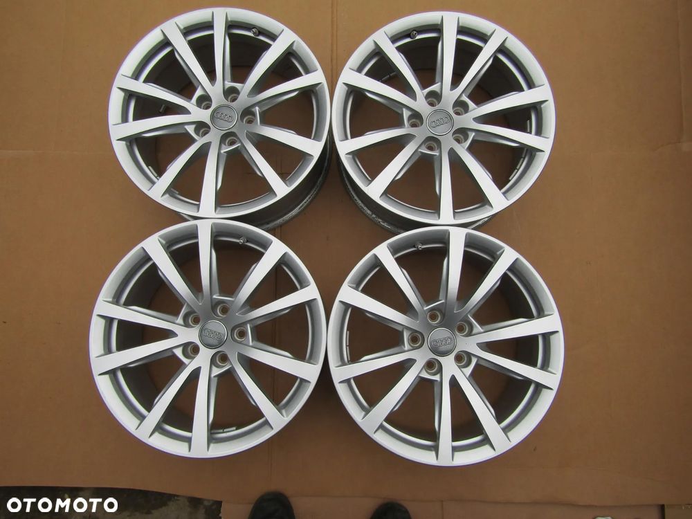 4x JAK NOWE Felgi Aluminiowe 18 Audi A4 B6 B7 B8 A5 8T A6 C6 C7 C8 A7 A8 Q3 Q5 Q7 SEAT SKODA VW BMW 8 j 5x112 ET29 piasta 66,6 mm + czujniki TPMS / STAN IDEALNY - 3