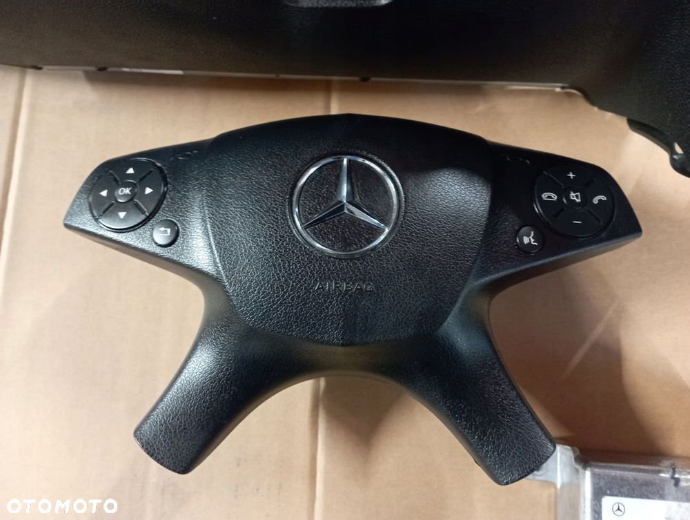 MERCEDES W204 C KLASA KONSOLA AIRBAG PASY SCHOWEK KOMPLET PRZEDLIFT EUROPA - 5