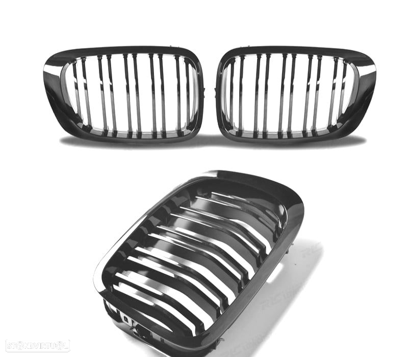 GRELHAS TIPO M4 PARA BMW SÉRIE 3 E46 COUPÉ CABRIO PRETO BRILHANTE - 2