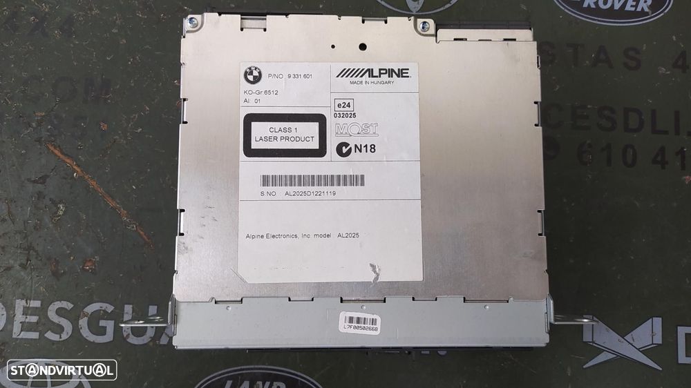 SISTEMA DE ÁUDIO RÁDIO CD BMW SERIE 5 TOURING F11 - 1