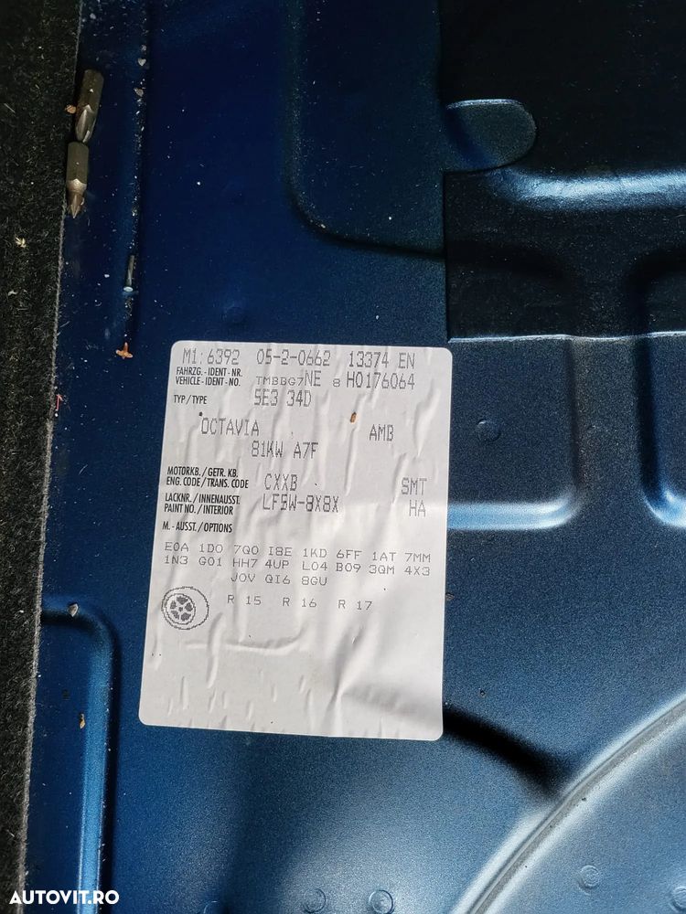 Dezmembram /Piese Sh Skoda Octavia 3 2017 1.6 tdi DSG - 5