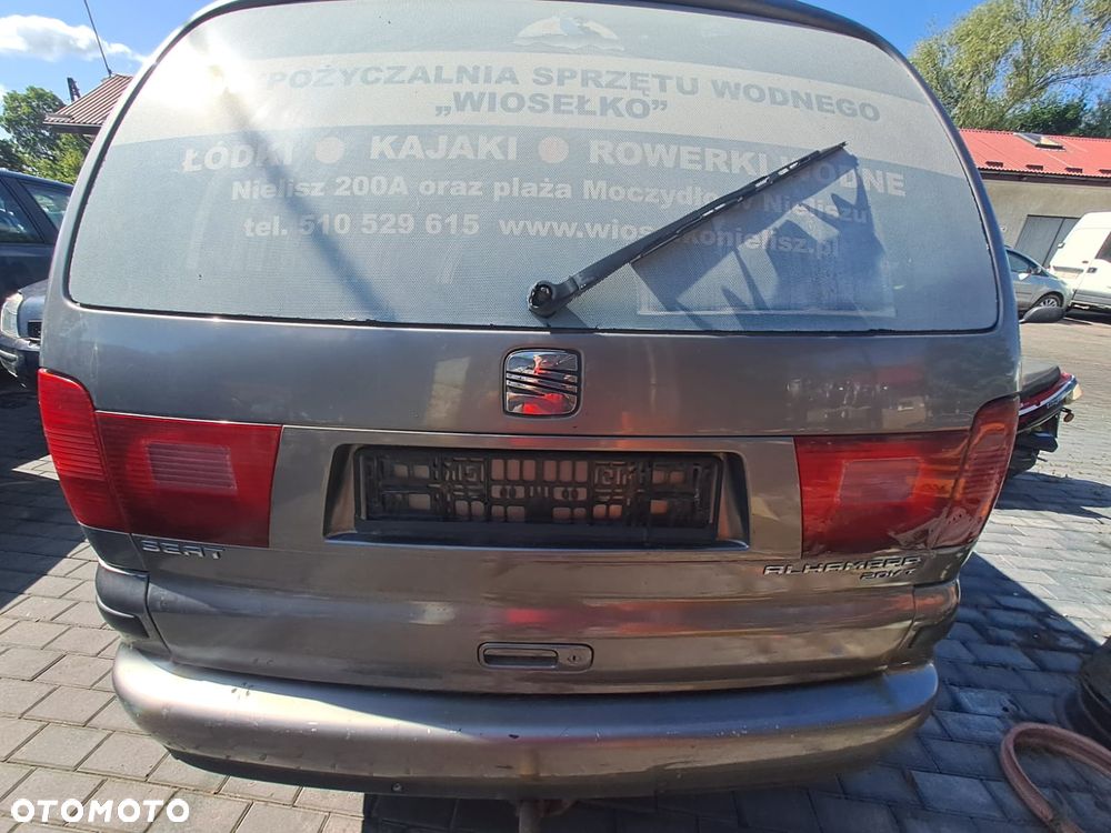 Seat Alhambra I FL (00-10r.) 1.8 B 149KM. Silnik AWC / AJH Skrzynia FUY Lakier LS7U .Cały na części. GWARANCJA !!!  Przód Tył Zestaw Komplet Drzwi Klapa Zderzak Błotnik Maska Grill Atrapa Szyba Pas Lampa Lusterko Boczki Fotel Kanapa Kokpit Deska Rozdzielcza Przełącznik Włącznik Sterownik Przewody Wiązka Instalacja Moduł Komputer Czujnik Listwa Pompa Alternator Wtryski Głowica Rozrusznik Kompresor Sprzęgło Dwumas Silnik Skrzynia ABS Klimatyzacji Paliwa Wspomagania Kolektor Turbina Przepustnica Zawór Chłodnica Koło Hak Belka Sanki Zawieszenie Mcpherson Półoś Amortyzator Wydech Tłumik Zacisk Most - 4