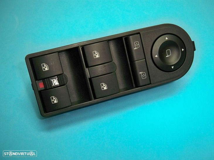 Botão comando interruptor vidros Opel Astra H e Zafira B  (modelo 4 vidros eléctricos)    NOVO - 1