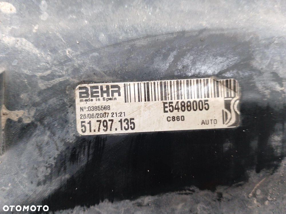 CHŁODNICA WODY Z WENTYLATOREM FIAT GRANDE PUNTO 1.4 BENZYNA 5480005 - 7
