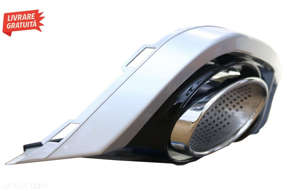 Difuzor Bara Spate si Ornamente Evacuare Audi A6 C7 4G Limousine Avant (2010-2014)- livrare gratuita - 7
