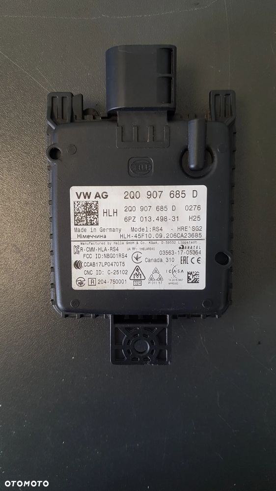 SKODA OCTAVIA IV RADAR DISTRONIC SENSOR ACC 2Q0907685D - 1