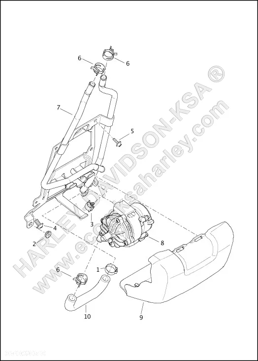 HARLEY DAVIDSON WSPORNIK REGULATORA POMPY WODY M8 12700091A