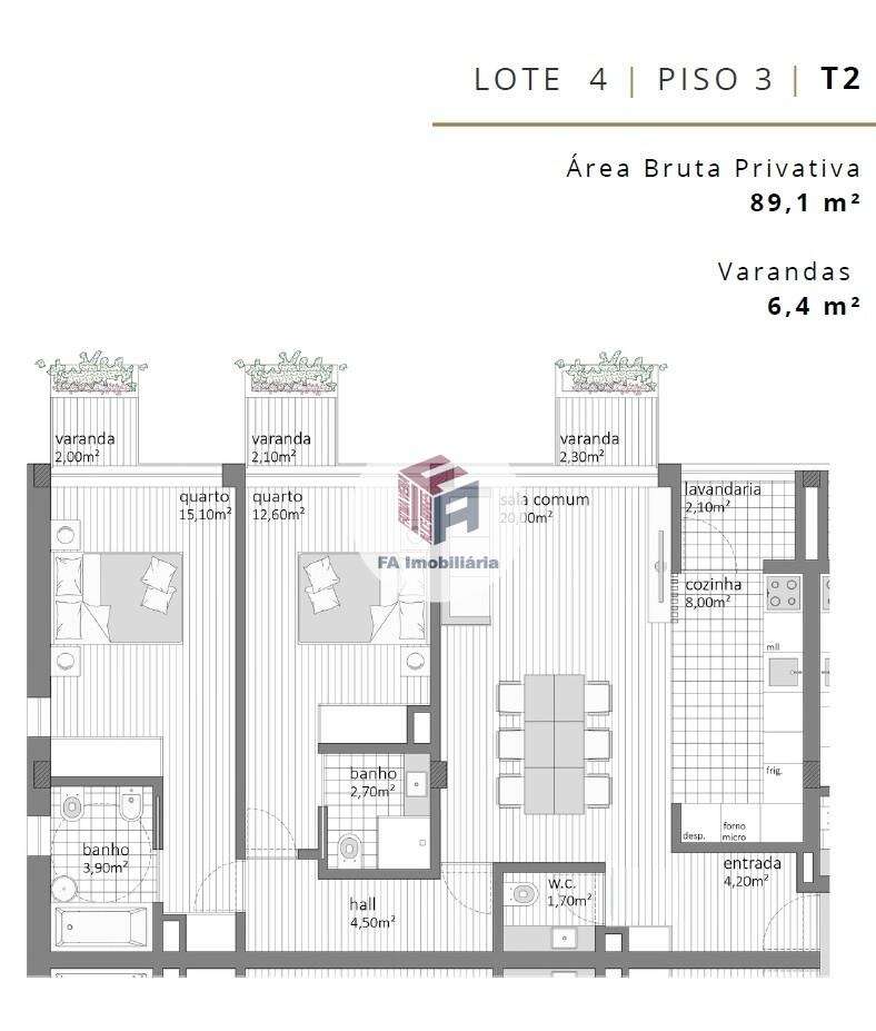 Apartamento T2 Lugar Garagem Matosinhos - Grande imagem: 2/9
