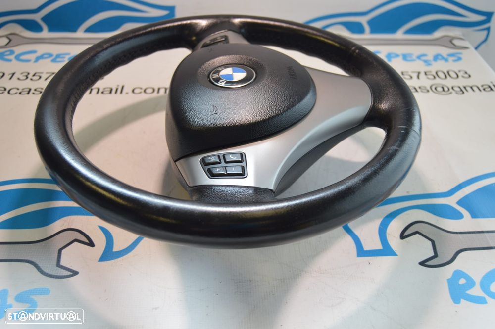 VOLANTE GUIADOR COMPLETO BMW SERIE 3 E90 3 SERIE 3 E91 E92 E93 X1 E84 SERIE 1 E81 E82 E87 E88 PELE AIRBAG COMANDOS MULTIFUNÇÕES CONTROLO - 5