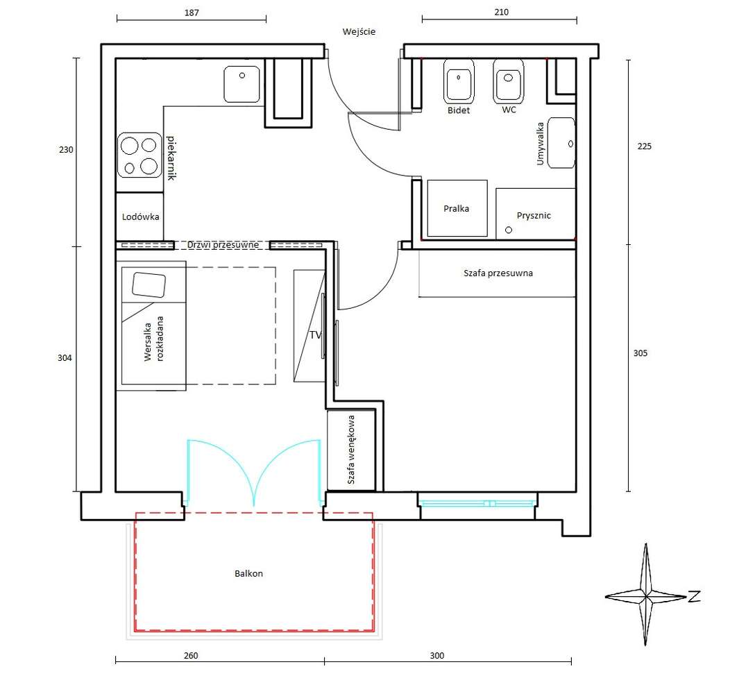Bardzo zadbane mieszkanie 2-pokojowe | 30 m² | Reduta | Mistrzejowice