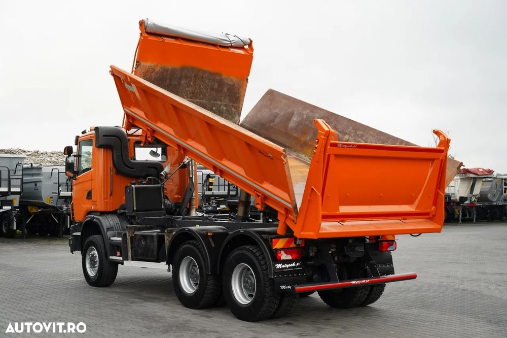 Scania G 440 / 6x6 / BASCULĂ TRIPLU / 2X HIDRODROBOOTS / BOARDMATIC / 100% ANVELOPE / MANUALĂ - 4