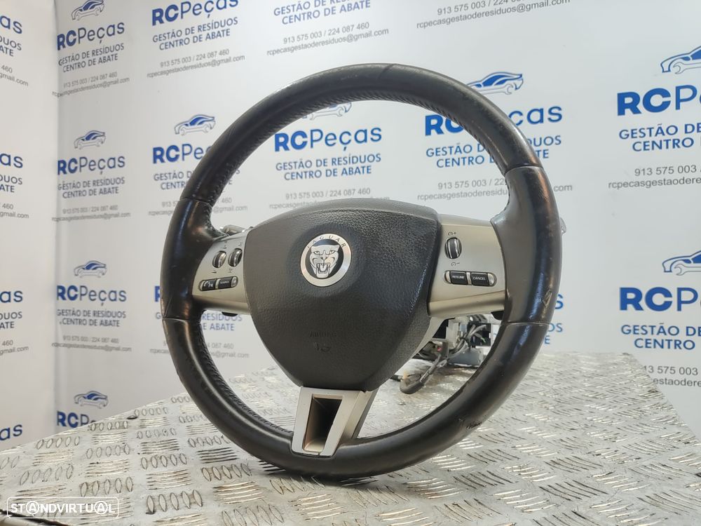 Volante Pele Patilhas Comandos Multifunções Jaguar XF 1 I X250 2007 - 2015 - 8