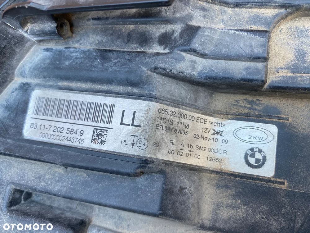lampa bmw 3 e90 lift bi xenon nieskrętny led prawa eu - 4