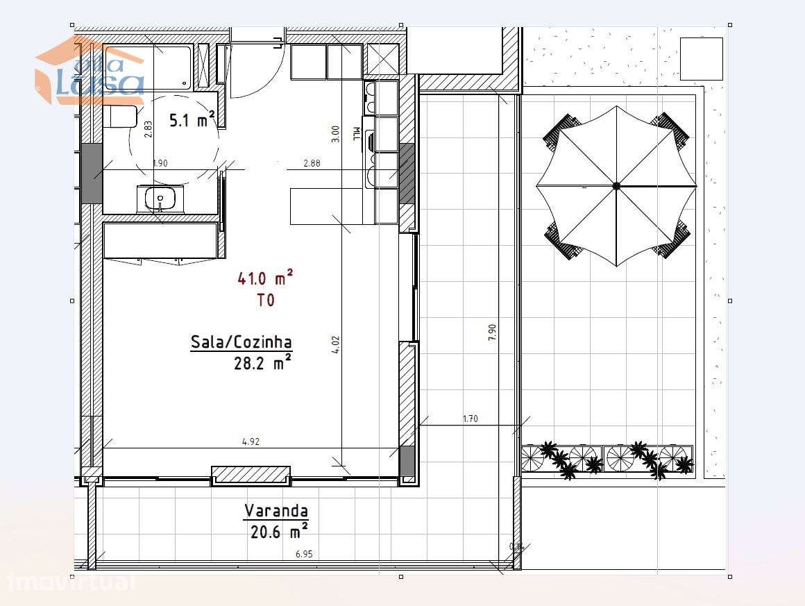 Apartamento T0 com terraço em Empreendimento de Referência  Mafamud... - Grande imagem: 3/18