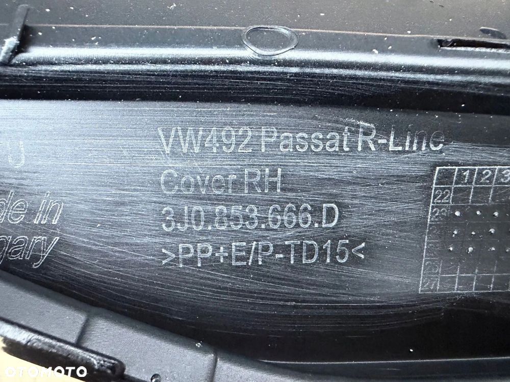 KRATKA PRAWA W ZDERZAK PRZEDNI VW PASSAT B9 R-LINE 2023- NOWA ORYGINAŁ - 4