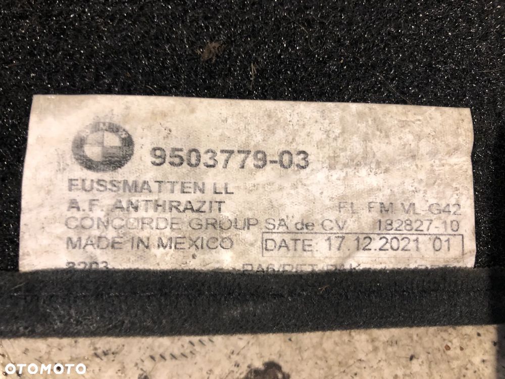 DYWANIKI WELUROWE M-PAKIET BMW 2 G42 M2 G87 KOMPLET ORYGINAŁ - 13