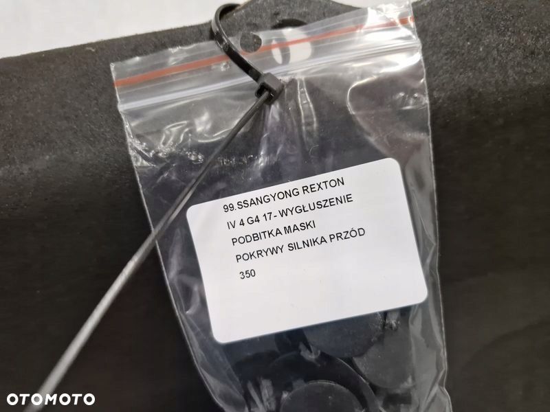 SSANGYONG REXTON IV 4 G4 17- WYGŁUSZENIE PODBITKA MASKI POKRYWY SILNIKA - 2