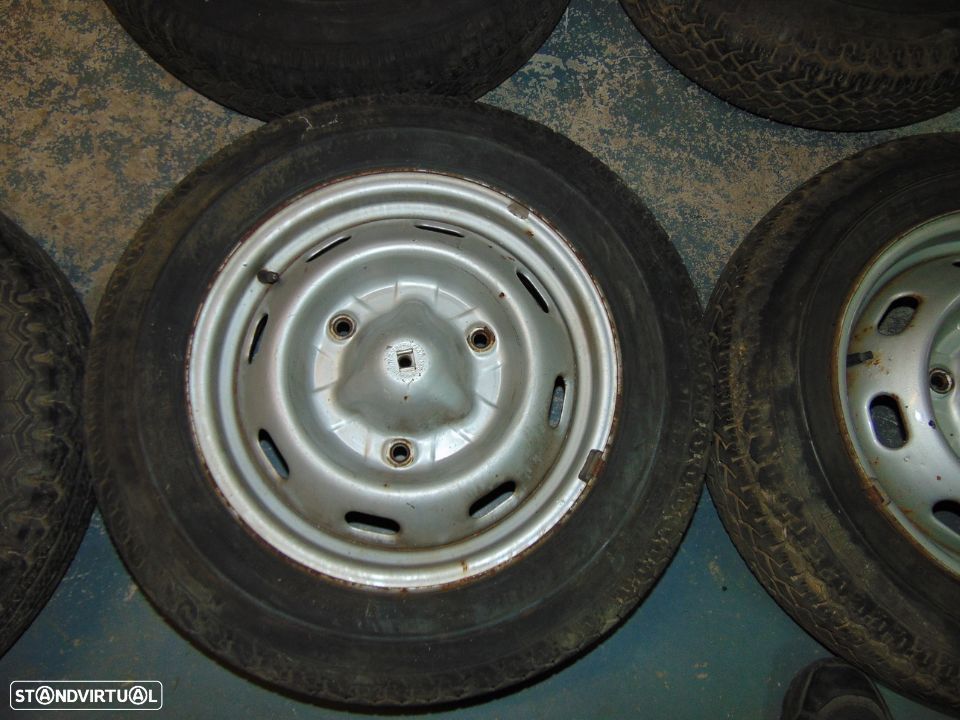 Renault 16 jantes de ferro com pneus - 5