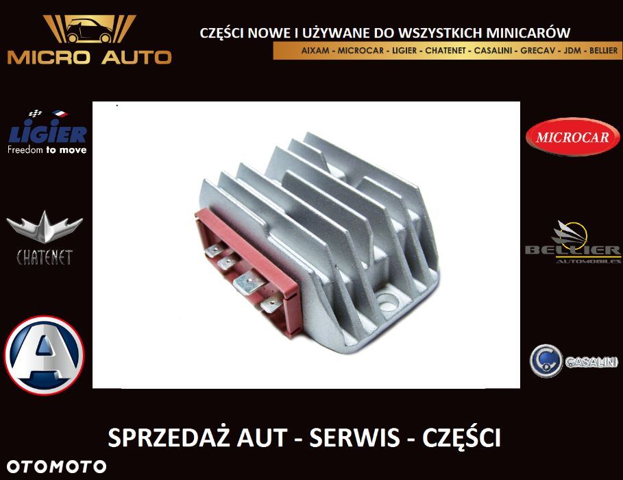 Regulator napięcia Lombardini Focs Aixam Microcar Ligier Grecav Bellie - 3