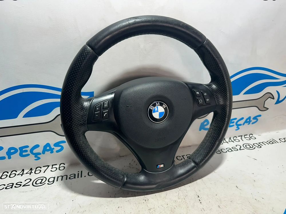 .Volante Multifunções Comandos Original BMW Pack M Serie 1 3 Pele Perfurada 7839075 - 3