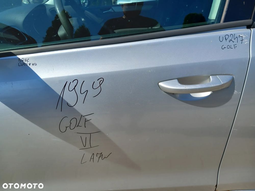 VW GOLF VI DRZWI LEWE PRZEDNIE LEWY PRZÓD KOLOR: LA7W - 3