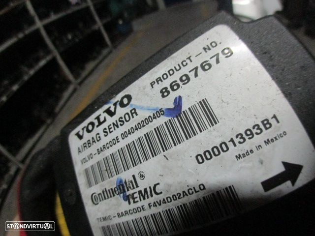 Kit Airbags 30615716 601220700B 601407700 8697679 8651201 8651200 VOLVO V50 2004 2.0D 136CV 5P CINZA PRETO - 15