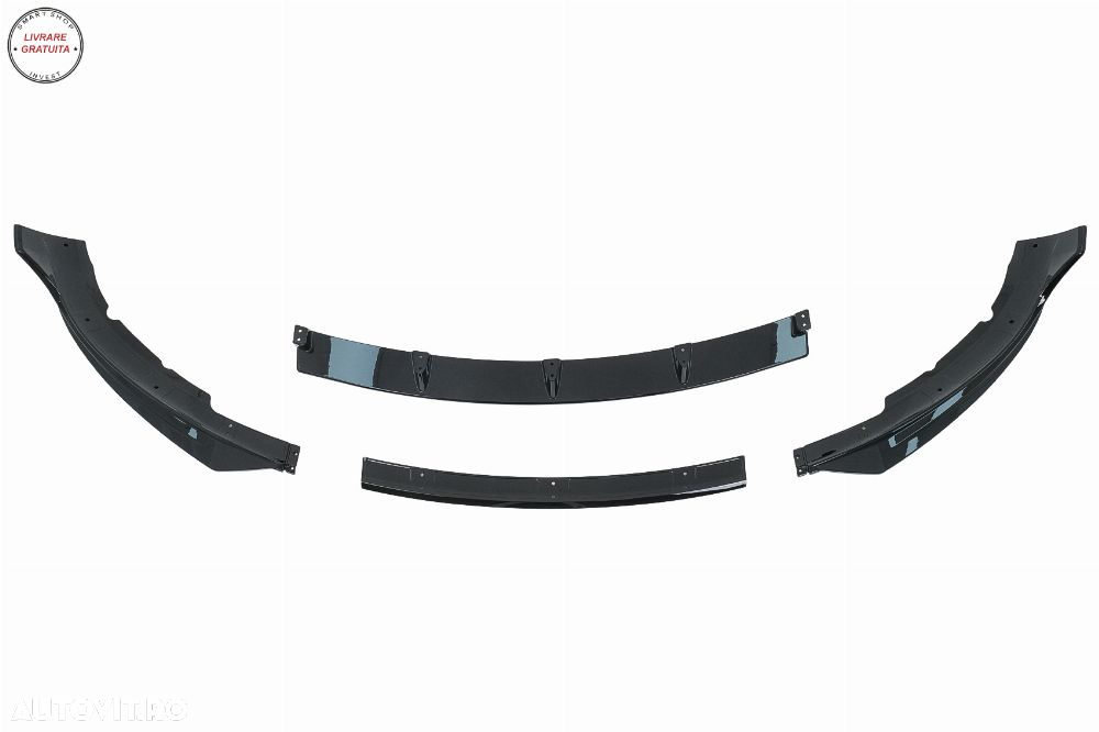Prelungire Bara Fata Tesla Model 3 (2017-2022) Negru Lucios- livrare gratuita - 7