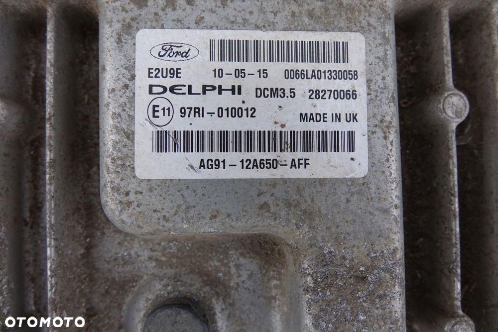 STEROWNIK SILNIKA KOMPUTER FORD MONDEO MK4 2.0 TDCI ag91-12a650-aff - 2