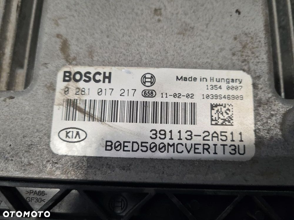KIA CEED I LIFT 1.6 CRDI STEROWNIK SILNIKA 39113-2A511 - 2