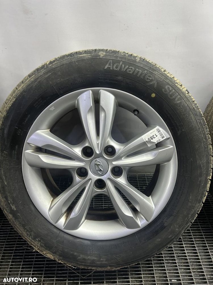 Jante aliaj Hyundai IX35 2010 - 2016 (1385) R17 CU CAUCIUCURI DOT 2022 IN STARE FOARTE ... - 3