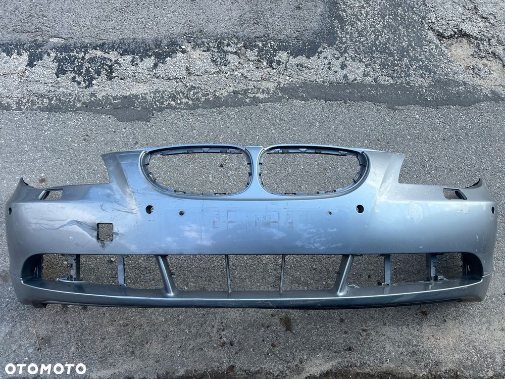 BMW 5 E60 E61 ZDERZAK PRZÓD PRZEDNI 7033694 OTWORY POD SPRYSKI I PDC - 1