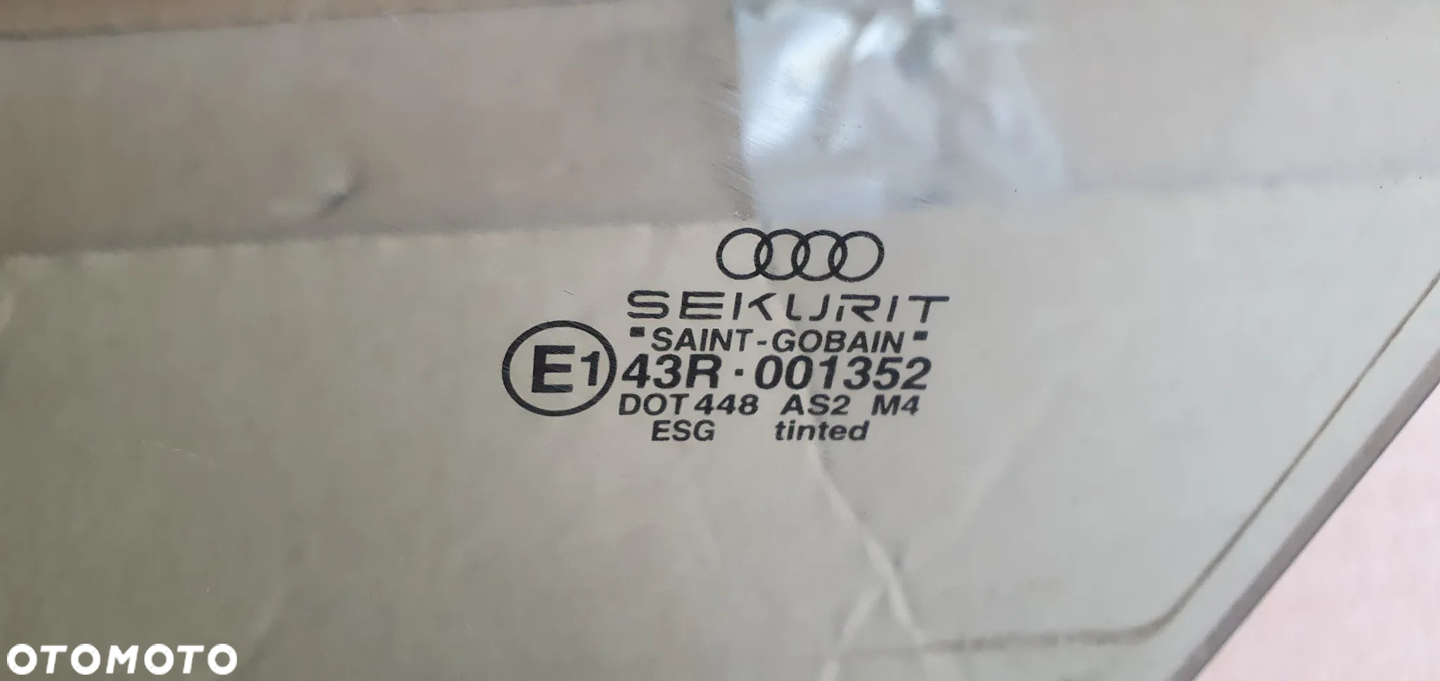 Szyba lewy przód przednia lewa Audi A4 B6 AS2 - 4