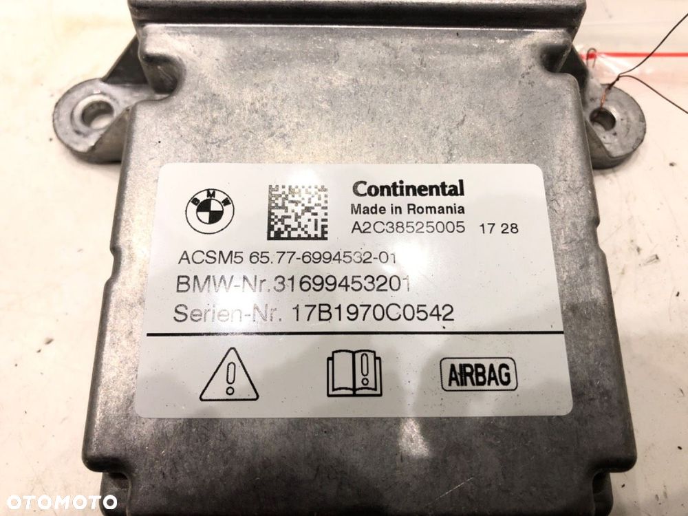SENSOR AIRBAG  BMW 5 (G30, F90) 2016 - 2022 540 i xDrive 250 kW [340 KM] benzyna 2016 - 2020 6994532 - 4