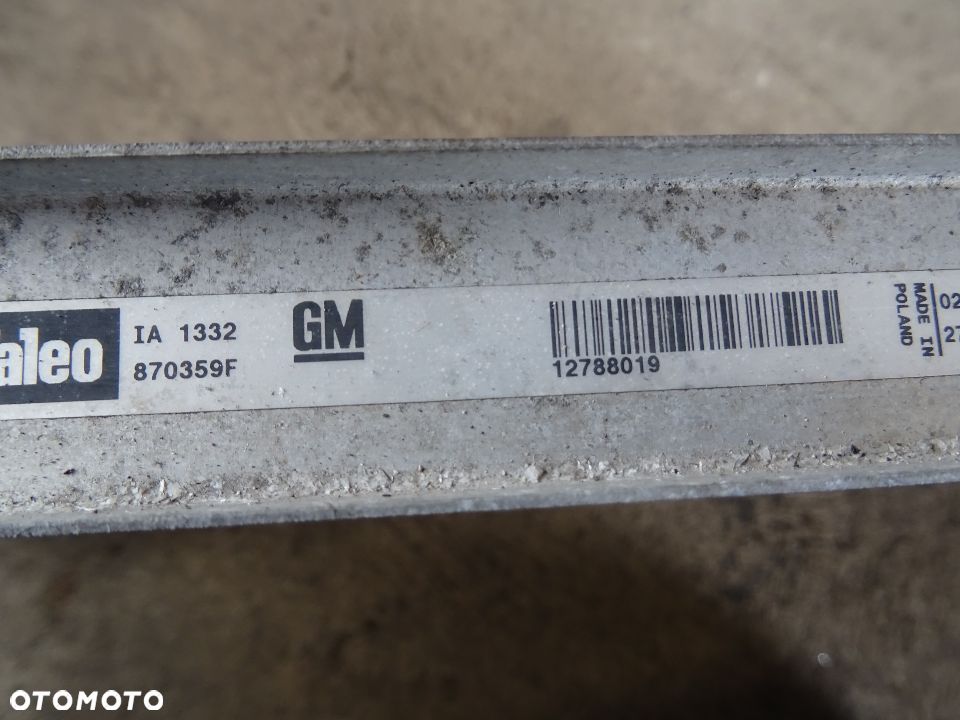OPEL VECTRA C SIGNUM 2,0T SAAB CHŁODNICA WODY POWIETRZA INTERCOOLER MODUŁ WENTYLATORY - 22