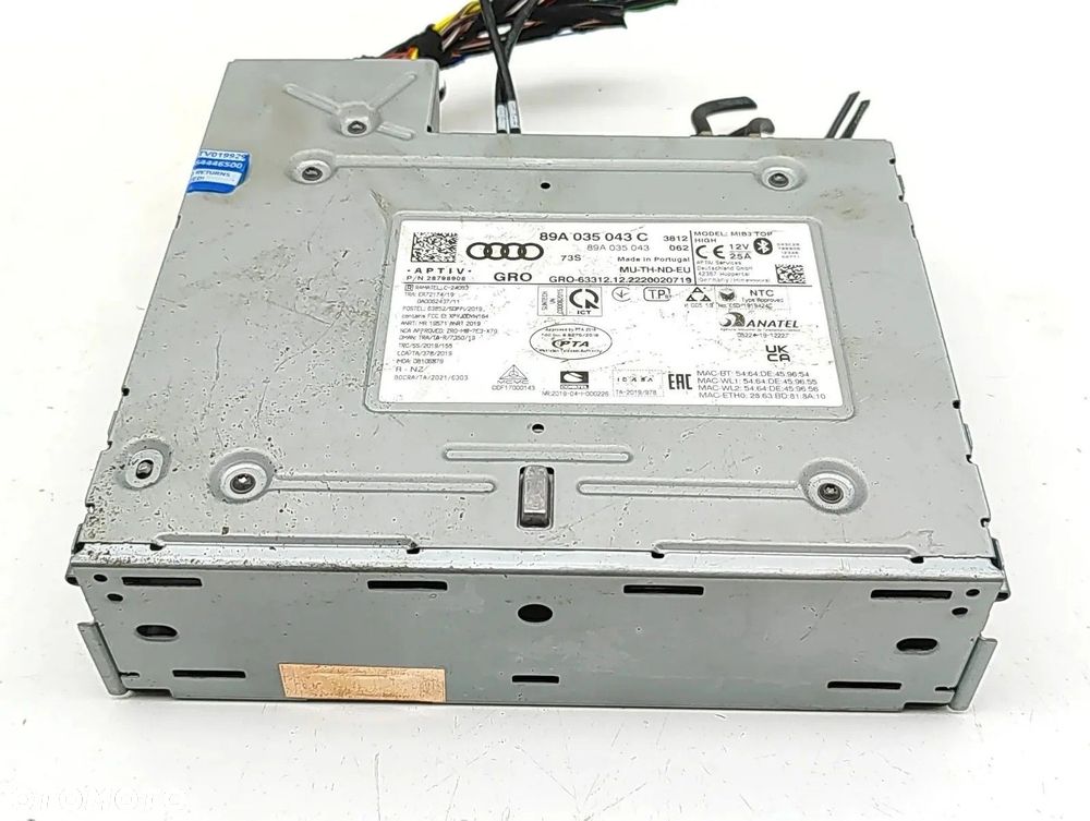 RADIO NAWIGACJA MULTIMEDIA CZYTNIK AUDI Q4 E TRON 89A035043C - 3