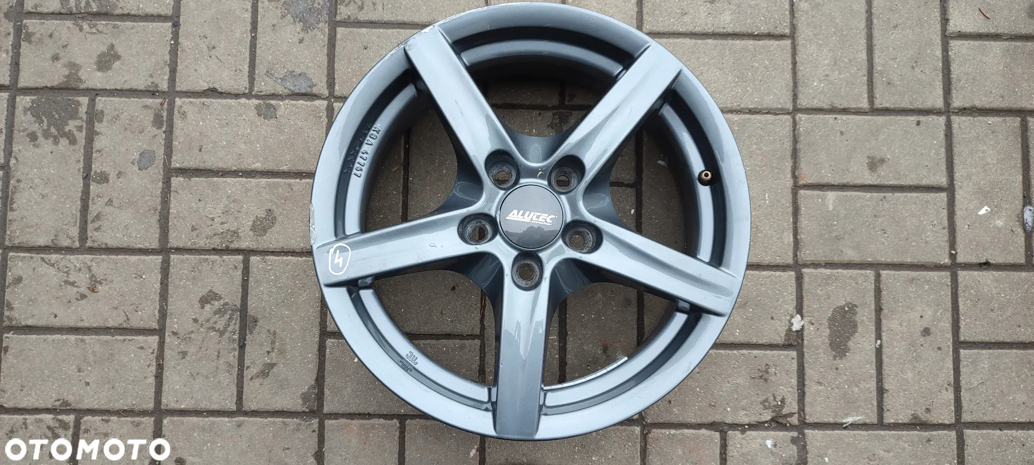 FELGI ALUMNIOWE 5x112 7Jx16 CALI ET38 ALUTEC fi57-70  AUDI VW SEAT SKODA KOMPLET 4 SZTUKI - 5
