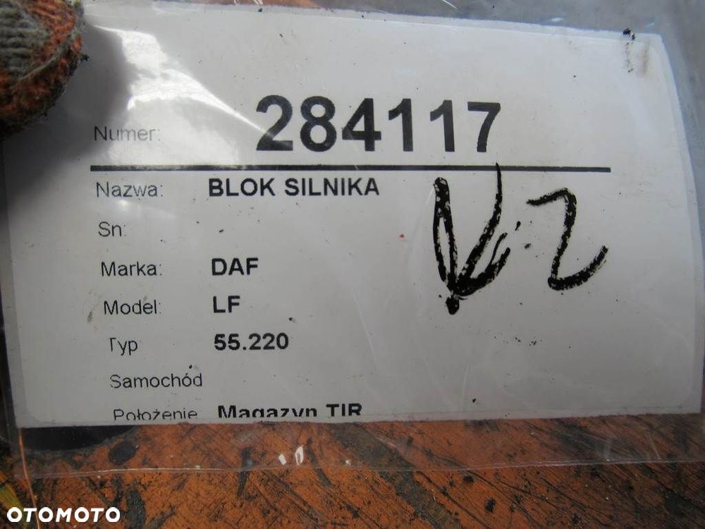 BLOK SILNIKA  DAF LF 55 2001 - 2022 FA 55.220 165 kW [224 KM] 4x2 2006 - 16