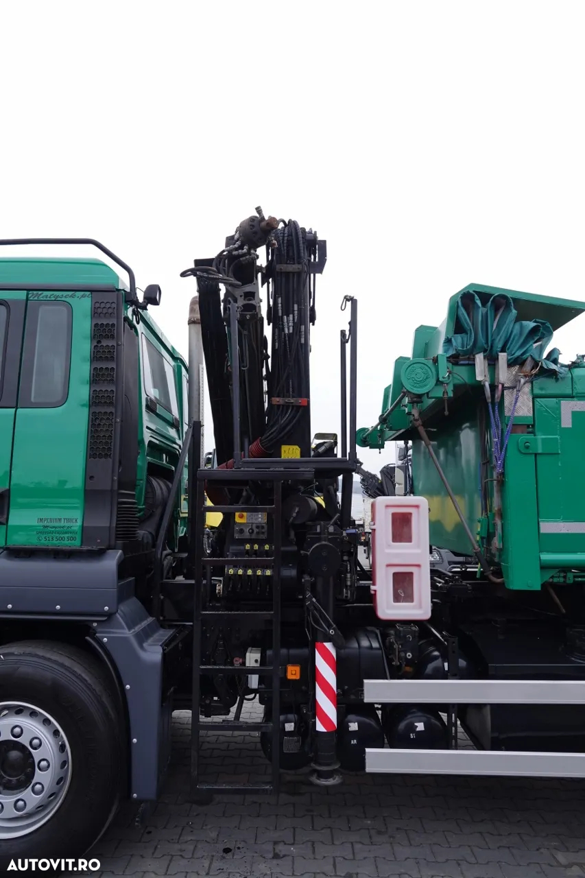 MAN TGS 26.400 / 6X4 / BASCULANTE + HDS PALFINGER PK 16502 / HYDROBURTA / BORDMATIC / IMPORTAT - 19
