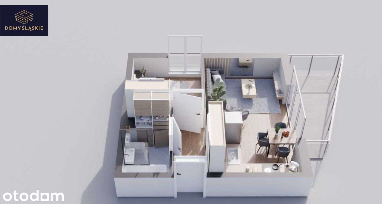 A4 - 2 pokoje + balkon