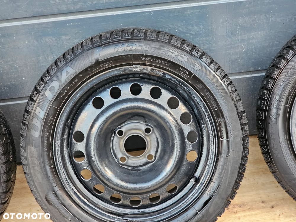 KOŁA FELGI STALOWE OPONY ZIMOWE 14 CALI OPEL ASTRA G H MERIVA A CORSA C D 4X100 185/70/14 ET39 - 5