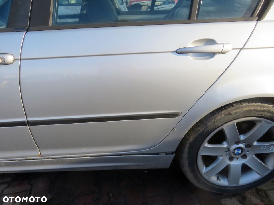 DRZWI TYLNE LEWE 3 E46 LIFT SEDAN 354 41527034153 SREBRNY BMW 2002-2005 - 3