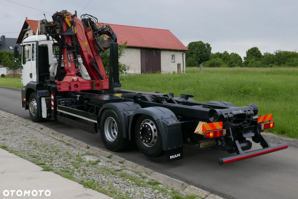 MAN MAN TGA 26.410 PALFINGER EPSILON MEILLER HAKOWIEC Z HDS Z DŹWIGIEM DO ZŁOMU KONTENERÓW ODPADÓW RECYKLINGU ODPADÓW - 3